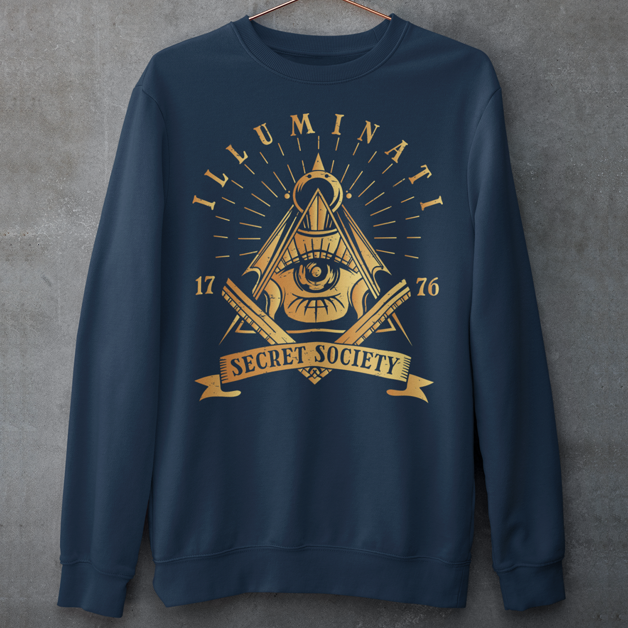 Step into the enigmatic world of secret societies with this captivating and thought-provoking sweatshirt. Featuring the iconic Free Mason symbol, this garment is a bold statement piece that invites intrigue and curiosity. At the heart of this design lies the timeless and mysterious emblem of the Free Masons, an ancient symbol that has captivated minds for centuries.