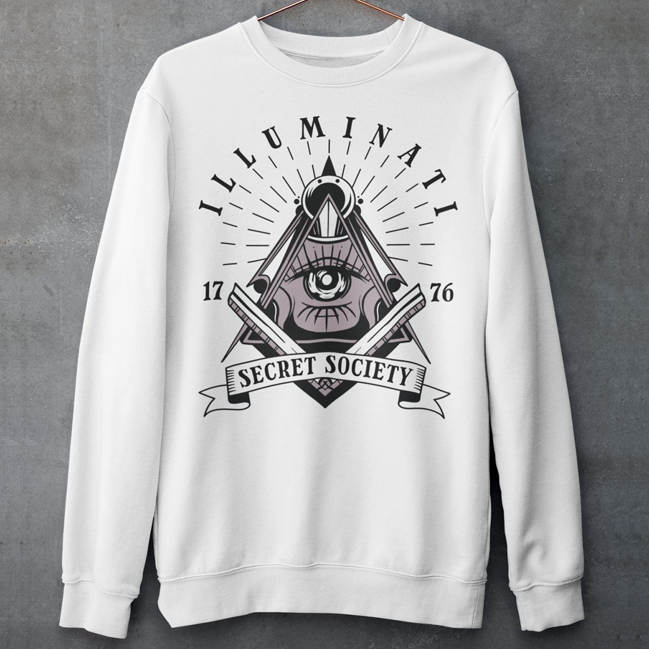 Step into the enigmatic world of secret societies with this captivating and thought-provoking sweatshirt. Featuring the iconic Free Mason symbol, this garment is a bold statement piece that invites intrigue and curiosity. At the heart of this design lies the timeless and mysterious emblem of the Free Masons, an ancient symbol that has captivated minds for centuries.