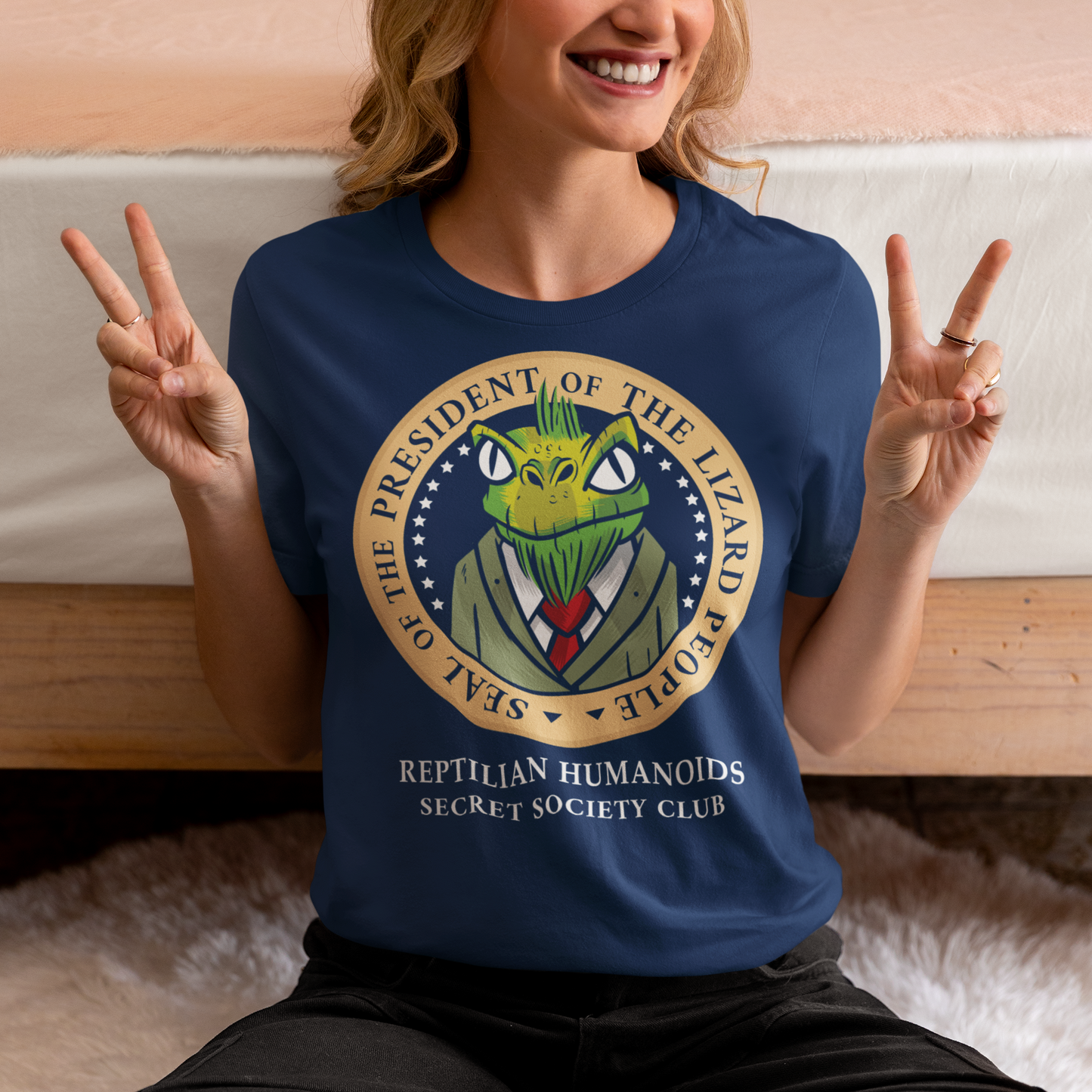 PRESIDENT OF THE LIZARD PEOPLE T-SHIRT