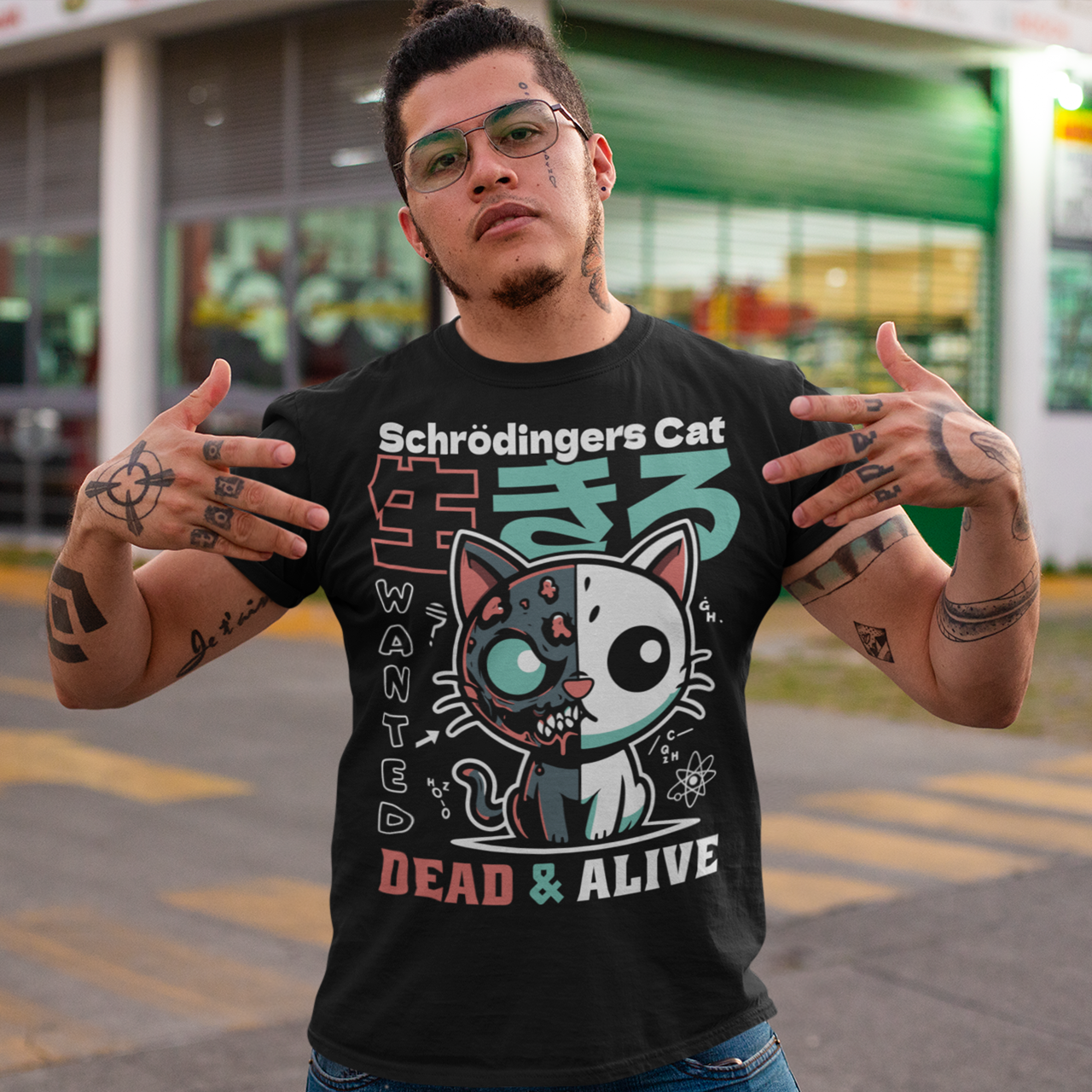 A vibrant Japanese anime take on the legendary paradoxical feline. Mischievous, mysterious, and rocking bold “WANTED: DEAD & ALIVE” text. Perfect for science nerds, anime fans, and lovers of witty style. Soft style, killer design.