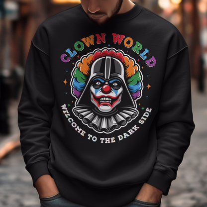 CLOWN WORLD WELCOME TO THE DARK SIDE SWEATSHIRT