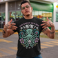 Summon the style of the deep with this striking Japanese Cthulhu tee. The design fuses H.P. Lovecraft’s legendary cosmic horror with bold Japanese ukiyo-e influences. This shirt is perfect for fans of Japanese art, Lovecraftian lore, and anyone who likes their fashion a little… unspeakable.