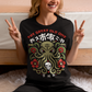 Summon the style of the deep with this striking Japanese Cthulhu tee. The design fuses H.P. Lovecraft’s legendary cosmic horror with bold Japanese ukiyo-e influences. This shirt is perfect for fans of Japanese art, Lovecraftian lore, and anyone who likes their fashion a little… unspeakable.