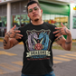 Embrace your inner adventurer with this bold and witty D.R.A.G.O.N.S. Shield Emblem T-Shirt. At the heart of the design is a powerful crest-style shield, flanked by a fierce male and female dragon, symbolizing strength, balance, and epic storytelling. Centered within the shield is a classic RPG dice, gleaming with gamer pride. Perfect for tabletop warriors, RPG fans, and those who roll for both initiative and fun.