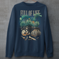 Introducing our captivating "Full of Life" Sweatshirt, where the beauty of nature intertwines with a touch of mystery. This unique design features a stunning depiction of lush plants flourishing over a buried skeleton, creating a striking visual contrast. The intricate artwork showcases the circle of life and the resilience of nature as it reclaims what was once lost. The vibrant green foliage and delicate flowers symbolize growth, renewal, and the everlasting cycle of existence.