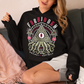 Uncover the hidden truths with this striking Forbidden Secret Society Hoodie. Featuring a mesmerizing graphic of reptilian tentacles slithering from an all-seeing eye pyramid, this design channels the dark mystique of the Illuminati and ancient conspiracies. Bold text wraps around the image, whispering secrets the world was never meant to know. Perfect for truth seekers, conspiracy enthusiasts, or anyone who thrives in the shadows of the unknown.