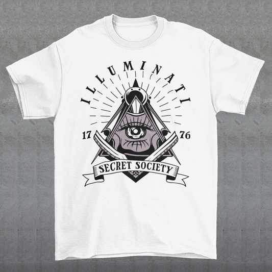 Step into the enigmatic world of secret societies with this captivating and thought-provoking t-shirt. Featuring the iconic Free Mason symbol, this garment is a bold statement piece that invites intrigue and curiosity. At the heart of this design lies the timeless and mysterious emblem of the Free Masons, an ancient symbol that has captivated minds for centuries.