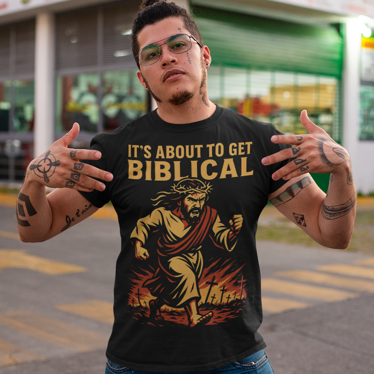 IT'S ABOUT TO GET BIBLICAL T-SHIRT
