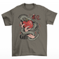 Army t-shirt of a hand holding an apple wrapped in a snake with text around "KNOWLEDGE IS THE GREATEST GIFT".