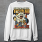 Unleash feline fury with this eye-catching "MANEKI-NEKO ATTACK" sweatshirt! Featuring a giant, rampaging Lucky Cat towering over a city skyline, this design puts a wild twist on the traditional symbol of good fortune. With one paw raised and destruction in its wake, the Maneki-Neko trades charm for chaos—smashing buildings while still sporting that iconic golden bell. Bold, stylized lettering screams "MANEKI-NEKO ATTACK" across the top, giving the shirt a retro kaiju-meets-pop-art vibe.