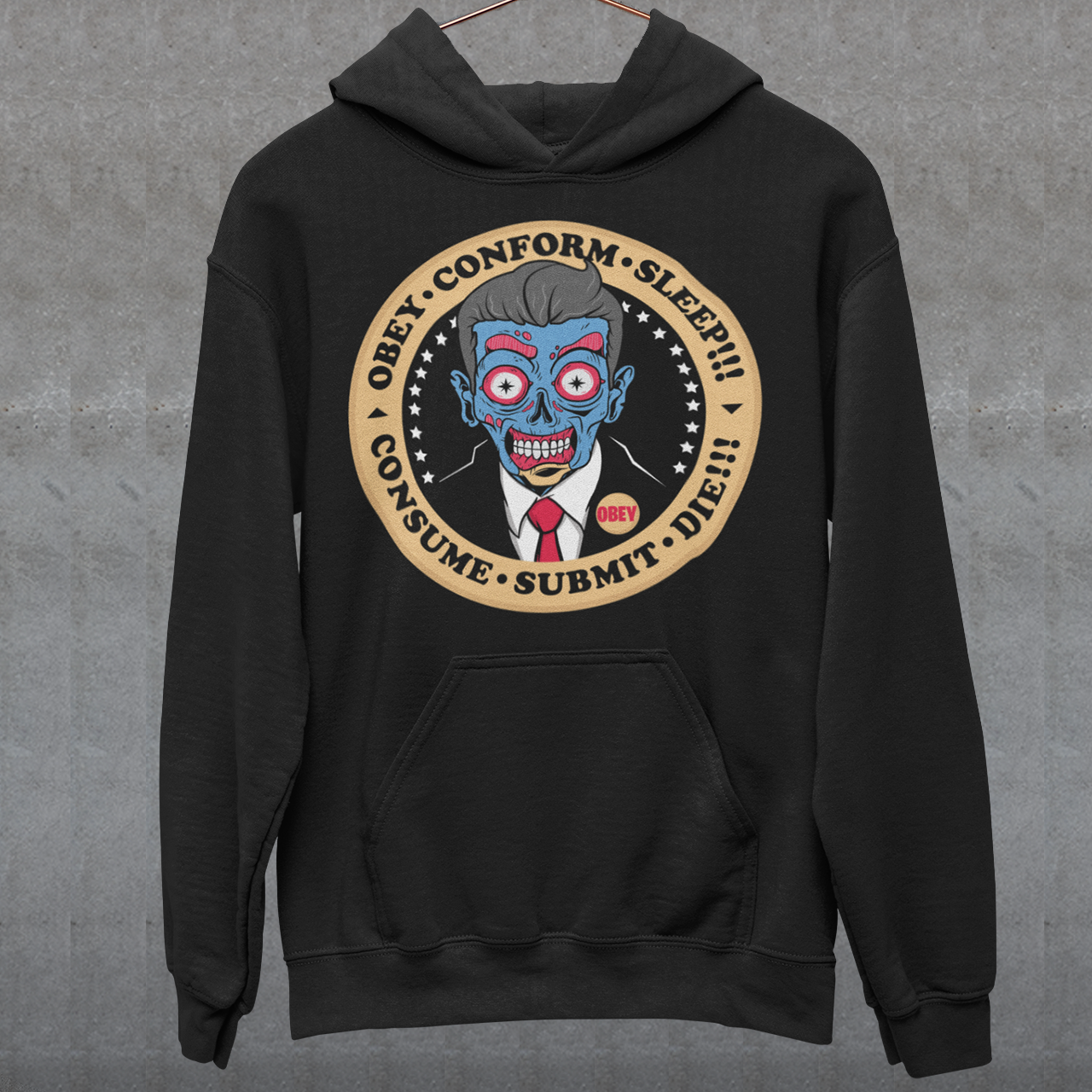 Obey President black hoodie