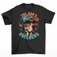 Black t-shirt with a dog wearing a cap and sunglasses with text "THE DOGS BOLLOCKS".