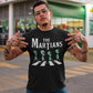 Black t-shirt of 4 aliens crossing a road with text "THE MARTIANS".