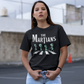 Black t-shirt of 4 aliens crossing a road with text "THE MARTIANS".