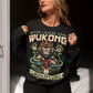 Channel the legendary power of the Monkey King with this bold and stylish sweatshirt. Featuring Sun Wukong, the mischievous yet mighty trickster from Journey to the West, this design captures his fearless spirit and fiery determination. Perfect for fans of Chinese mythology, martial arts legends, or anyone who wants to wear a symbol of rebellion, wit, and strength.