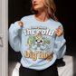 Hit the slopes in style with this playful Yeti Skiing sweatshirt! Featuring a whimsical illustration of a friendly yeti standing in the snow, this design pairs perfectly with the cozy, heartwarming message: "Come chase the cold with a big hug." Whether you're a winter sports enthusiast or just love mythical creatures with a soft side, this tee wraps comfort, humor, and chill vibes into one awesome package.