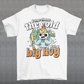 Hit the slopes in style with this playful Yeti Skiing t-shirt! Featuring a whimsical illustration of a friendly yeti standing in the snow, this design pairs perfectly with the cozy, heartwarming message: "Come chase the cold with a big hug." Whether you're a winter sports enthusiast or just love mythical creatures with a soft side, this tee wraps comfort, humor, and chill vibes into one awesome package.